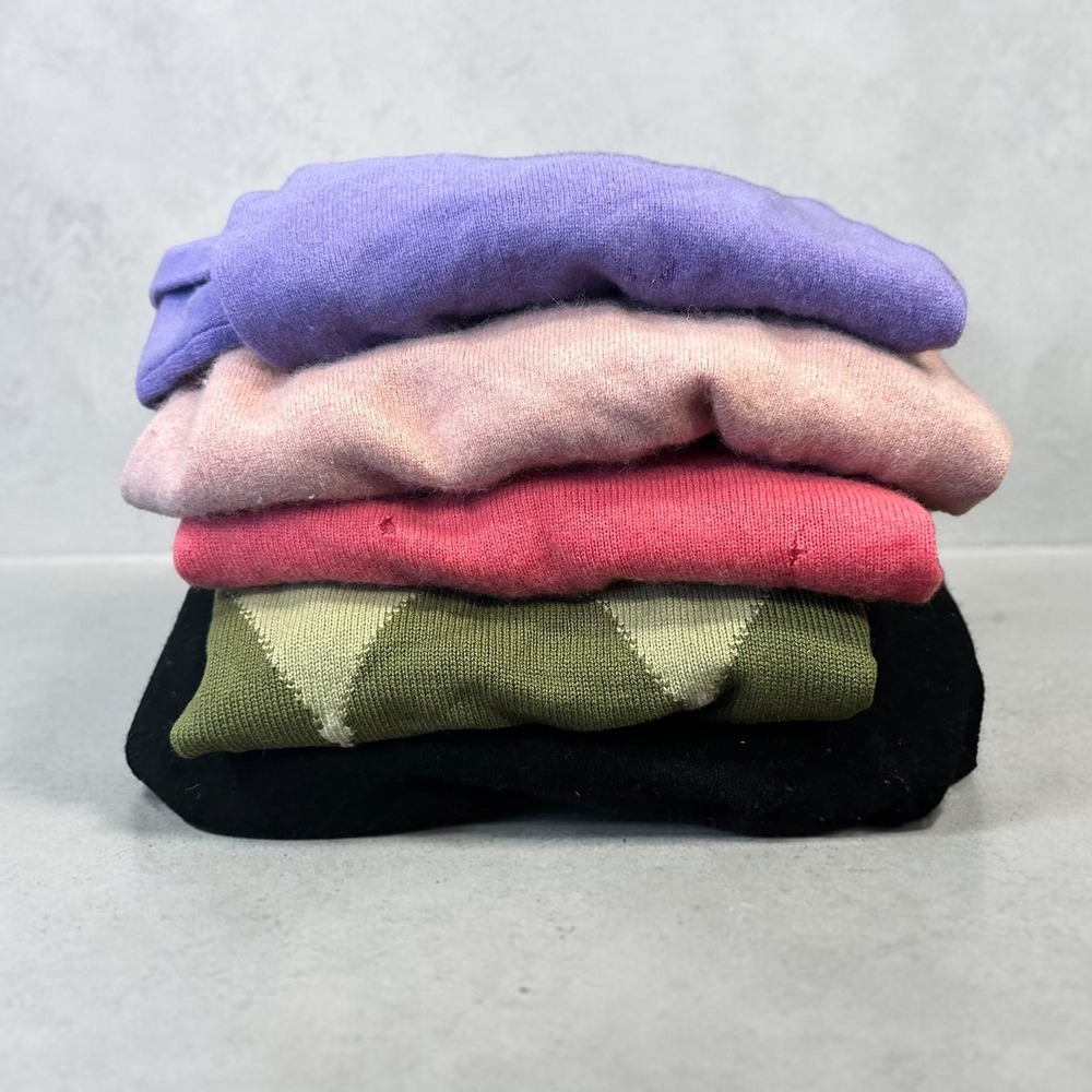 100%‎ Cashmere Sweaters Cutters Lot 5pc Bundle Upcycle Repair Crafting Flawed